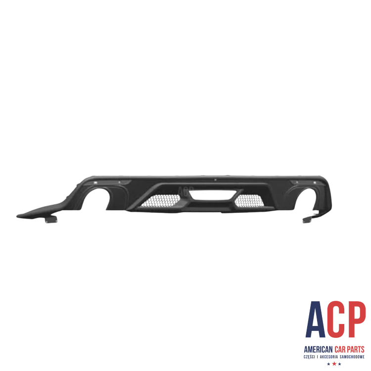 MUSTANG Dyfuzor tylnego zderzaka pojedyncze końcówki styl GT 500 2015-2017.png