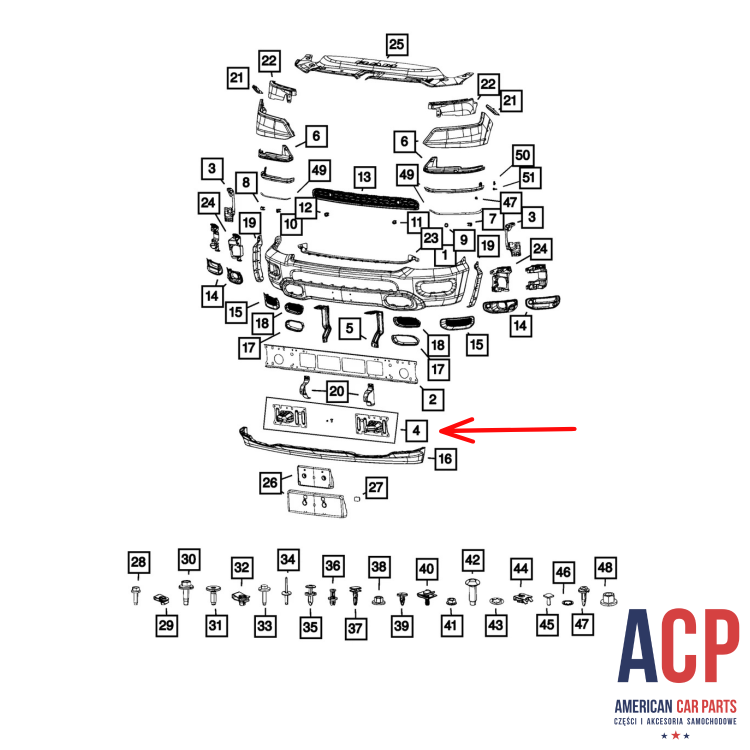 RAM 1500 Mocowanie zderzaka przedniego komplet 2019-(1).png