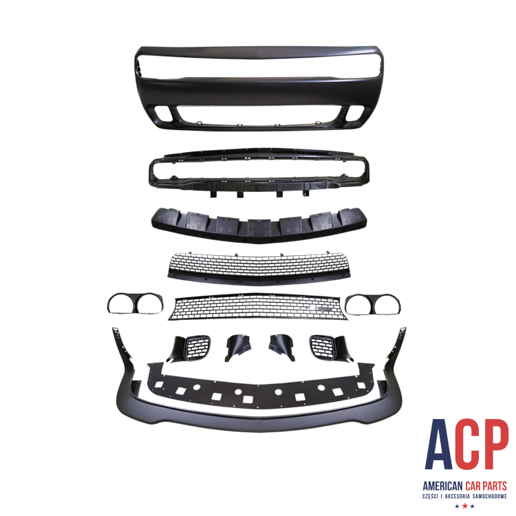 Challenger zderzak przedni zestaw styl Hellcat 2015-2023.png