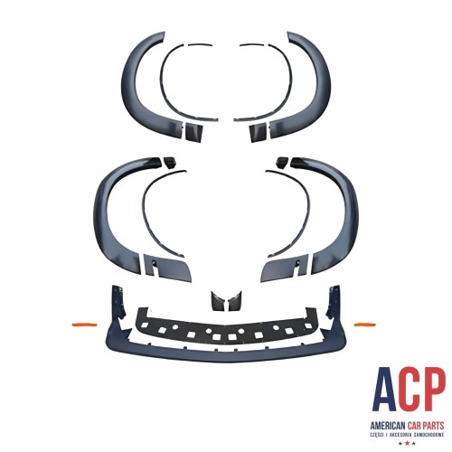 CHALLENGER Zestaw Listwy błotników Widebody komplet + dokładka styl Demon 2015-2023 (HELLCAT) .jpg