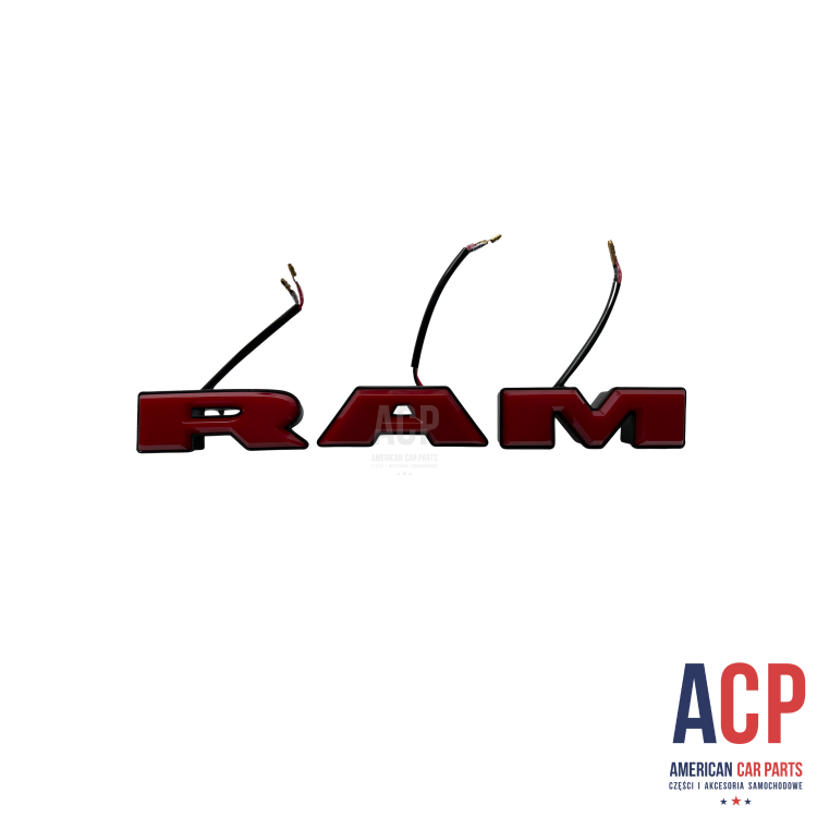 RAM 1500 Litery czerwone RAM podświetlenie LED 2019-2024 .png