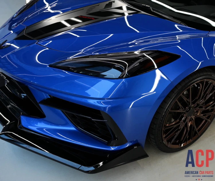 CORVETTE C8 Dokładka zderzaka przedniego - chin spoiler czarny połysk 2020- (2).png