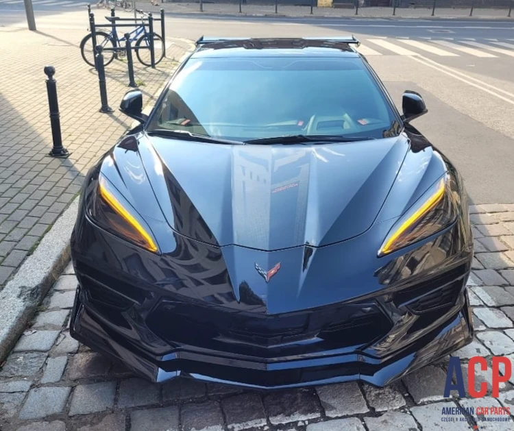 CORVETTE C8 Dokładka zderzaka przedniego - chin spoiler czarny połysk 2020- (5).png